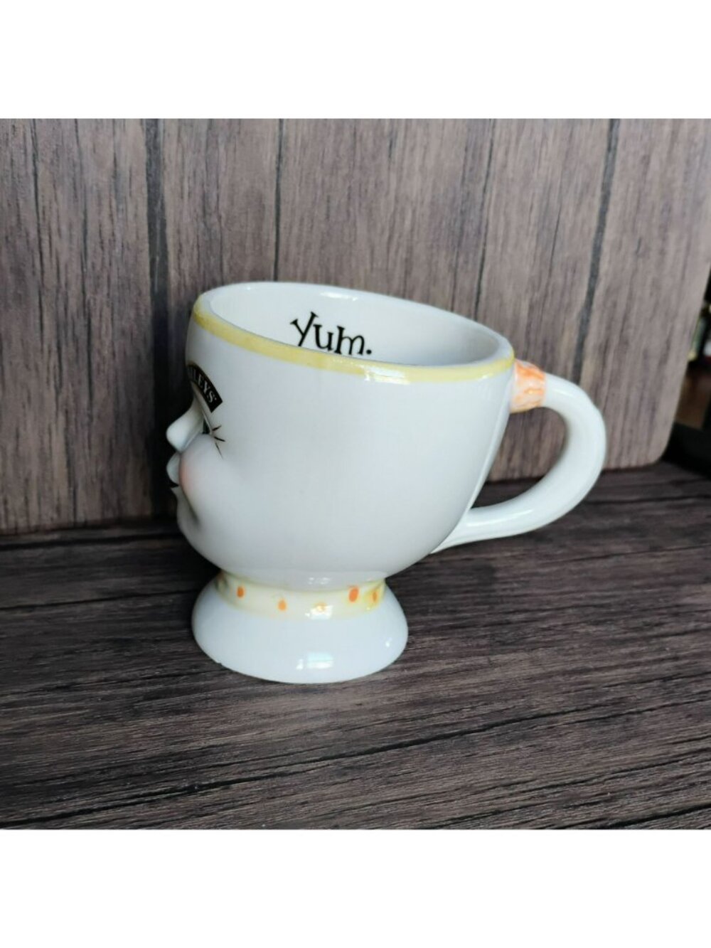 Vintage Limited Edition Baileys Irish Cream Mug 1997 Winking Face w Yum Inside - Picture 3 of 8